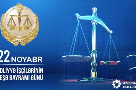     BU GÜN ƏDLİYYƏ İŞÇİLƏRİNİN PEŞƏ BAYRAMI GÜNÜDÜR.